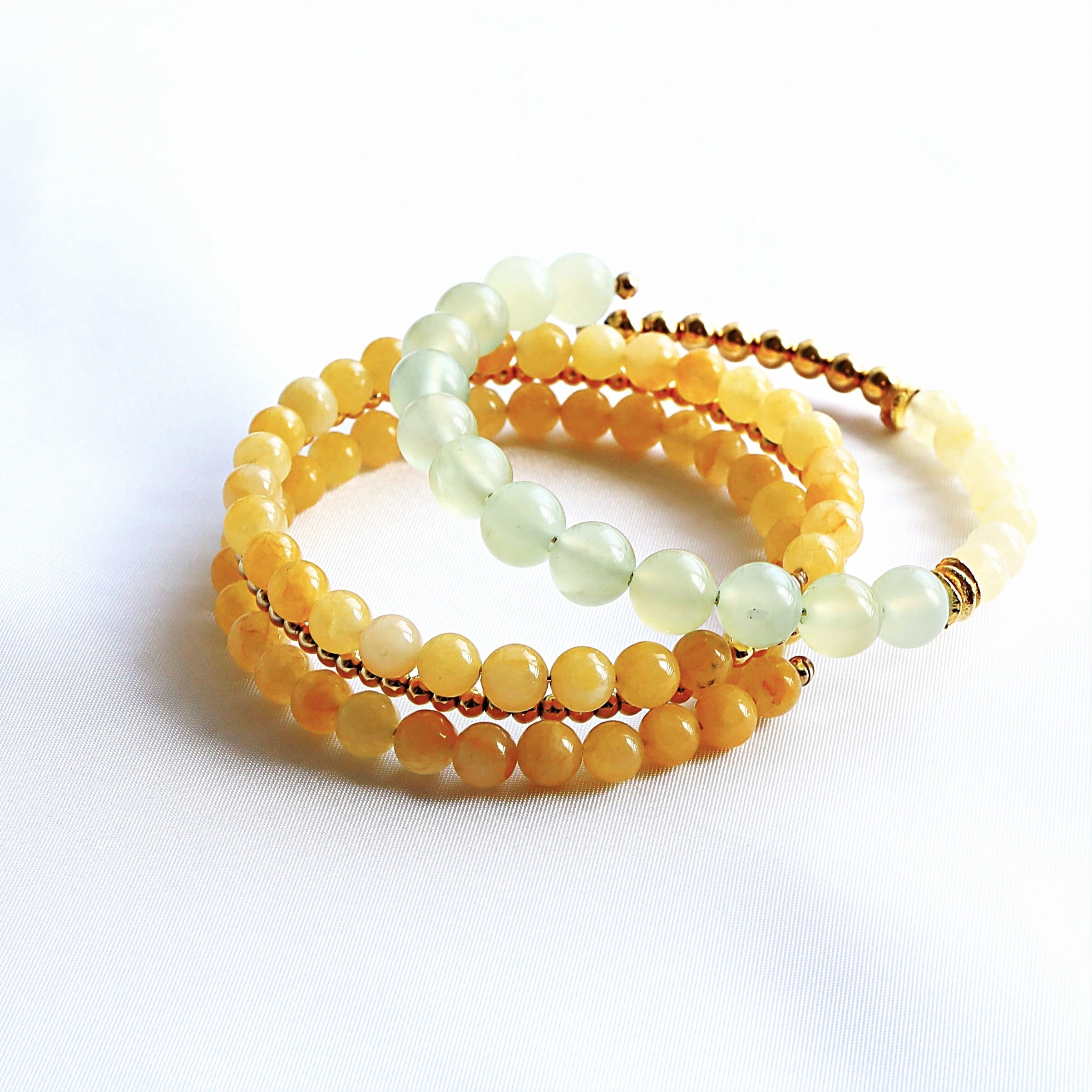 天然石ブレスレット ハニーストーン LAB-07 | Lynnoir リンノワール