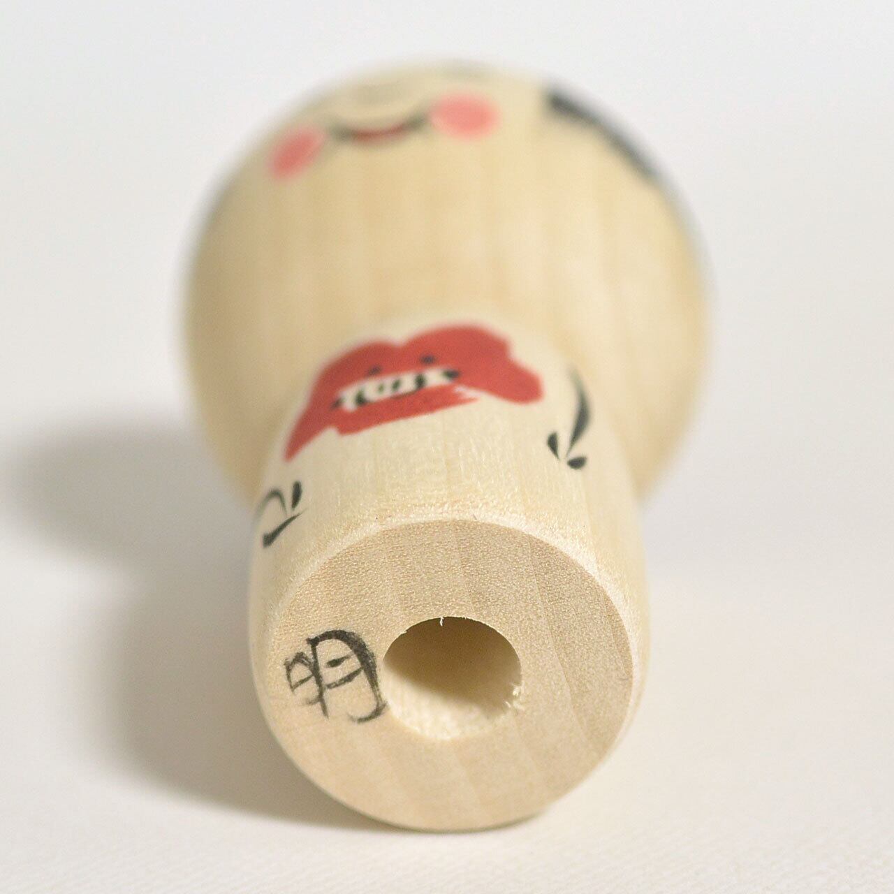 似顔絵こけし 1964年制作 弔い 創作こけし 木偶 古道具 アンティーク 木地 伝統 こけし 人形 アンティーク ヴィンテージ 民芸 工芸 古