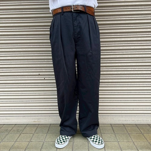 00s Ralph Lauren ポロチノ チノパンツ POLO ラルフローレン ヴィンテージ W34 L32 W84cm コットン ワークパンツ スラックス ドレス 90s