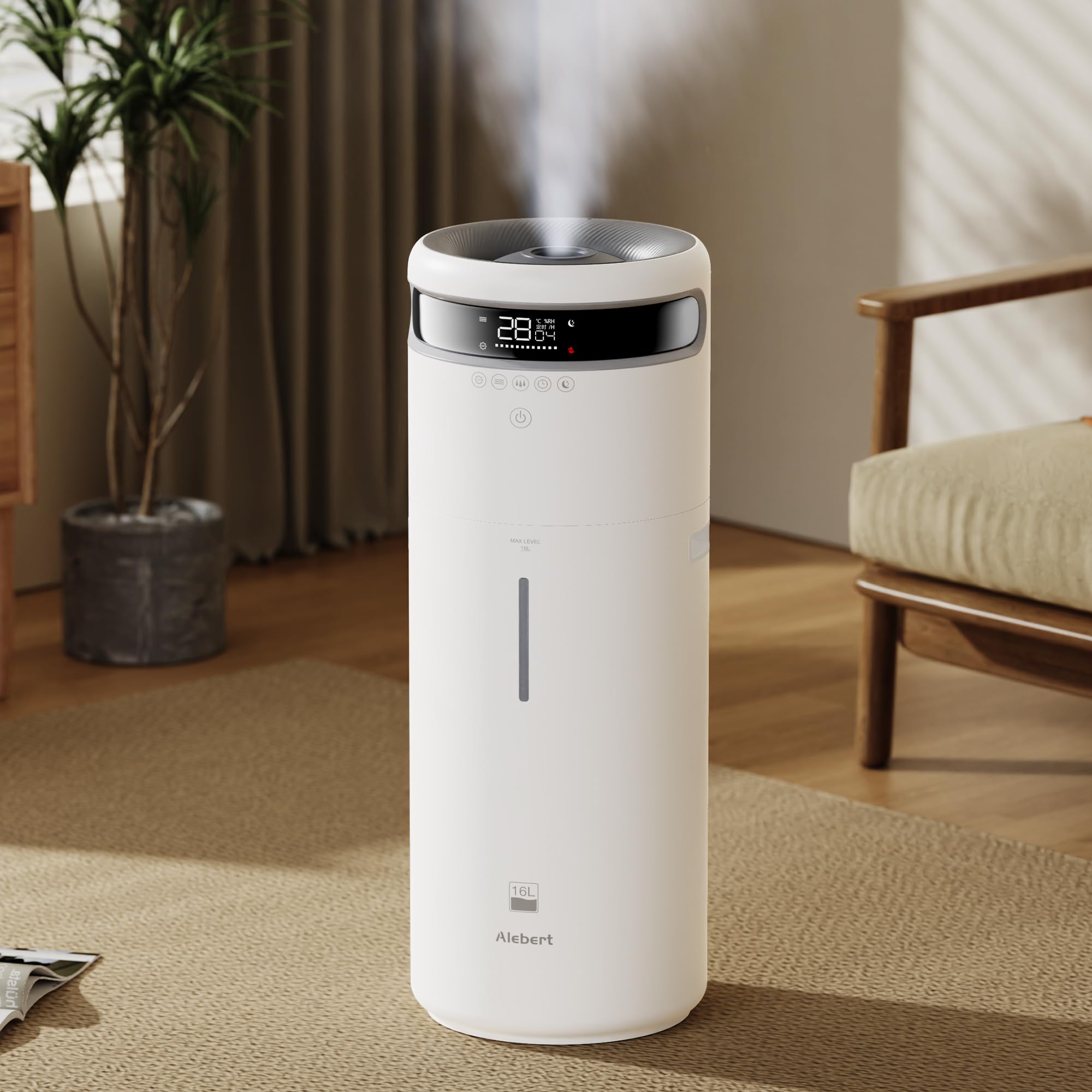 Alebert(アレベルト) 加湿器 大容量 16L 最大60畳適用 【メーカー保証 