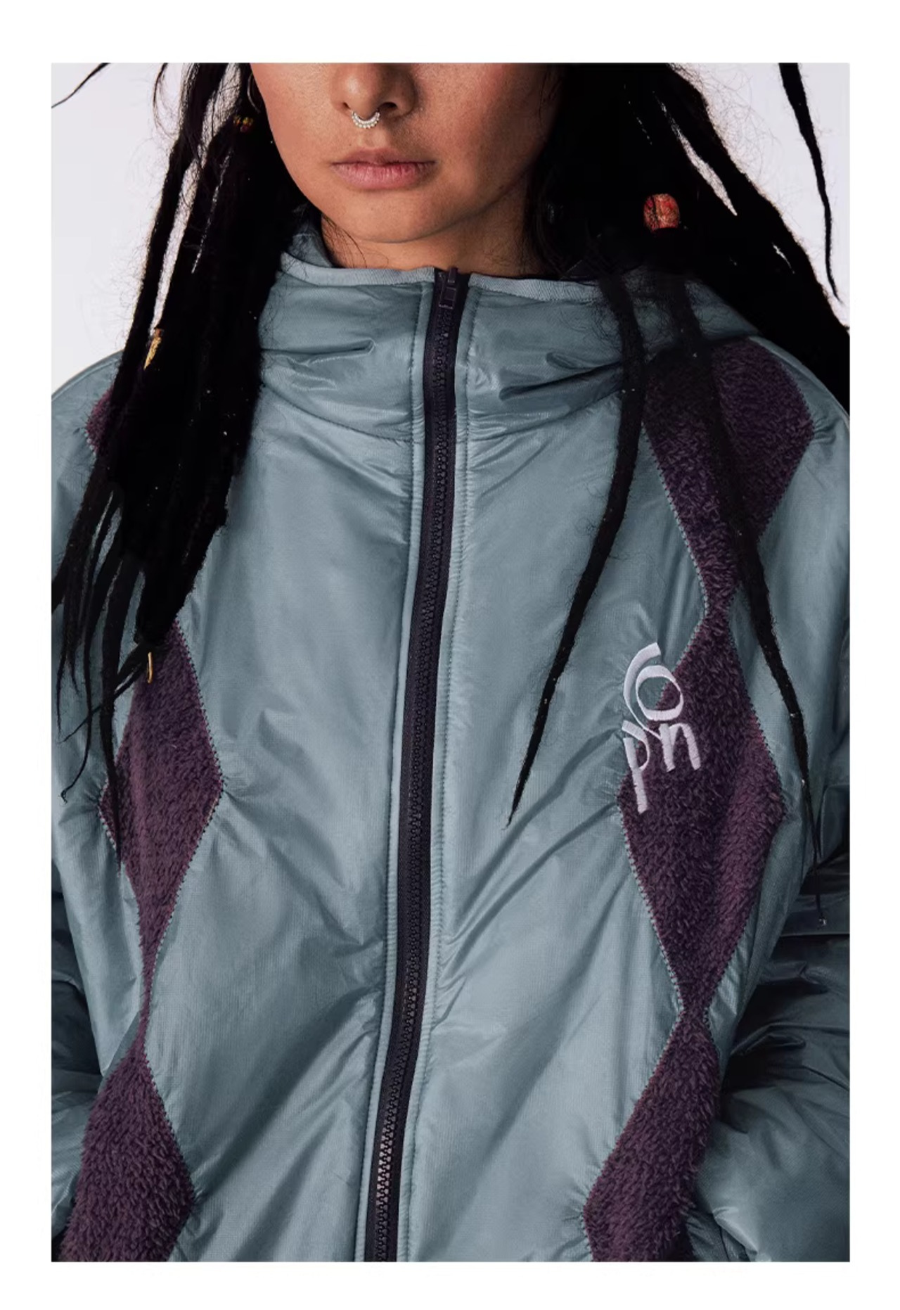 CONP Semi-sheer Diamond Quilted Jacket