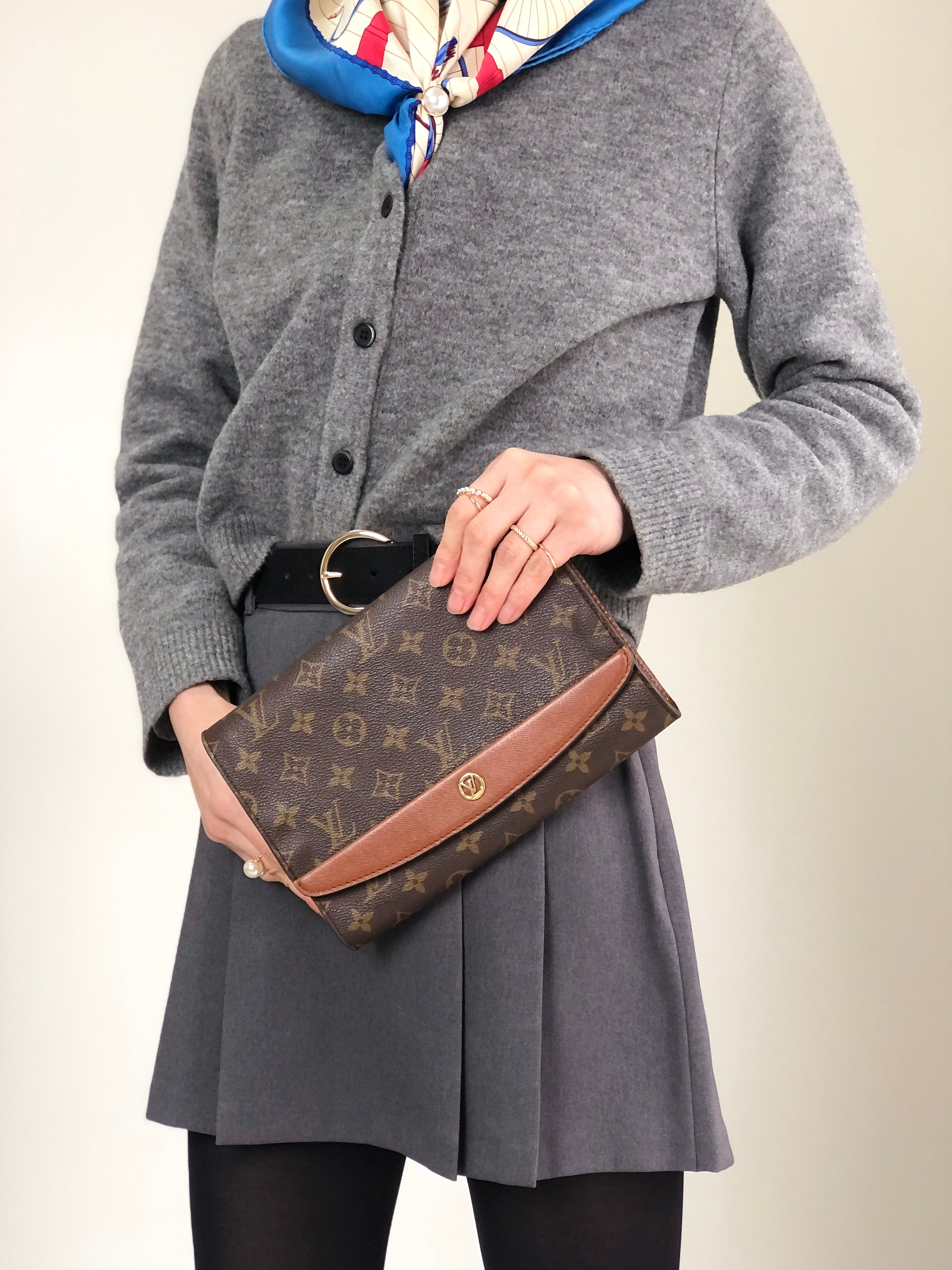 ルイヴィトン　ボルドー　ショルダーバッグ　斜め掛け　モノグラム　2way　58 LOUIS VUITTON ルイヴィトン ボルドー モノグラム ショルダーバッグ