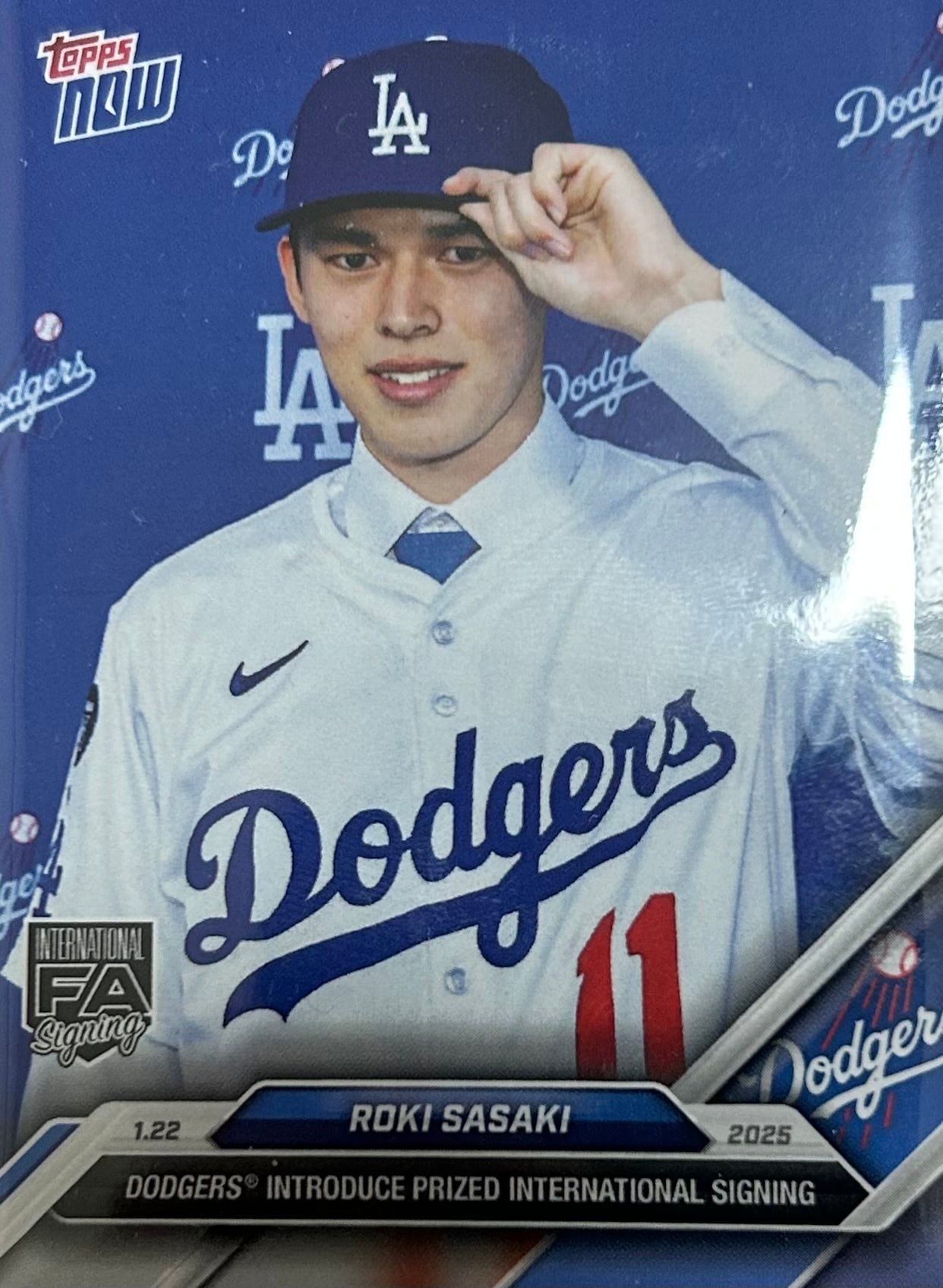 お得)ドジャース入団記念大谷翔平、佐々木朗希カードセット 楽天