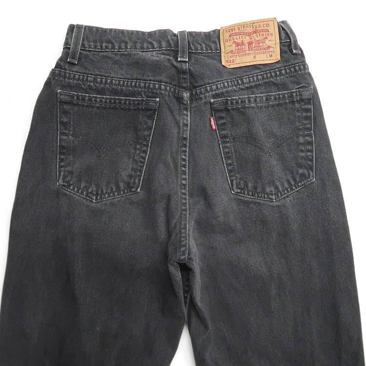 古着 90年代 リーバイス Levi's 512 バギーデニムパンツ ブラック