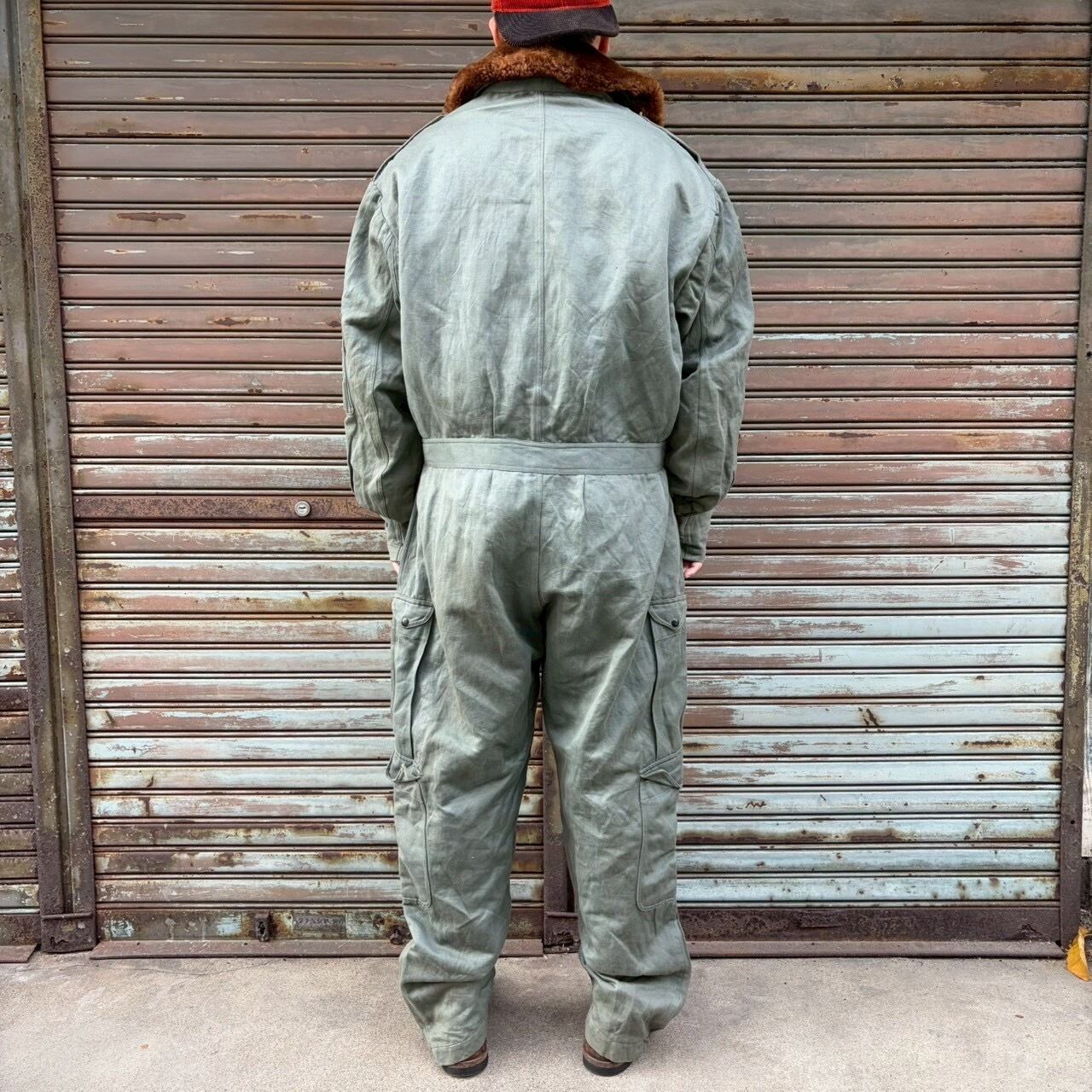 極上 50s イタリア軍 実物 襟ボア AMI フライトカバーオール ウール