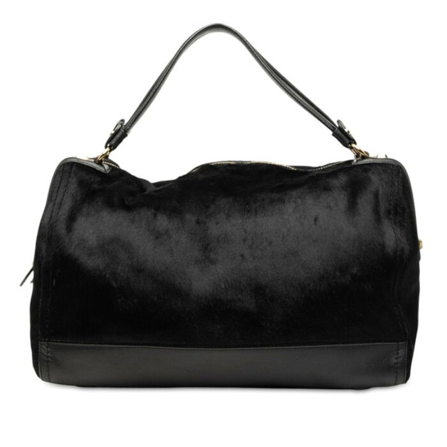 サルヴァトーレフェラガモ ハンドバッグ ブラック ハラコ レザー レディース Salvatore Ferragamo 【中古】