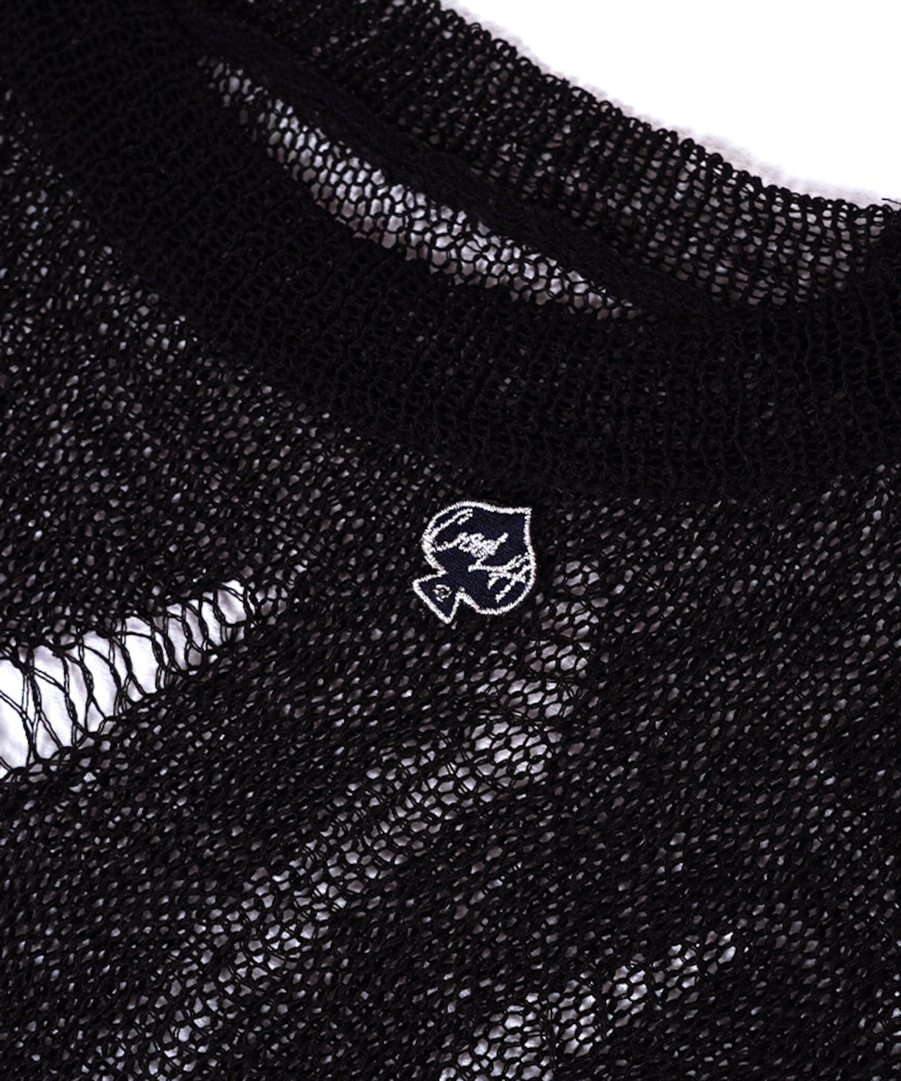 【直営限定ITEM】ローゲージダメージニット (BLACK) CQ-49013H