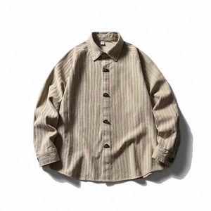 Textured pattern button shirt 1354