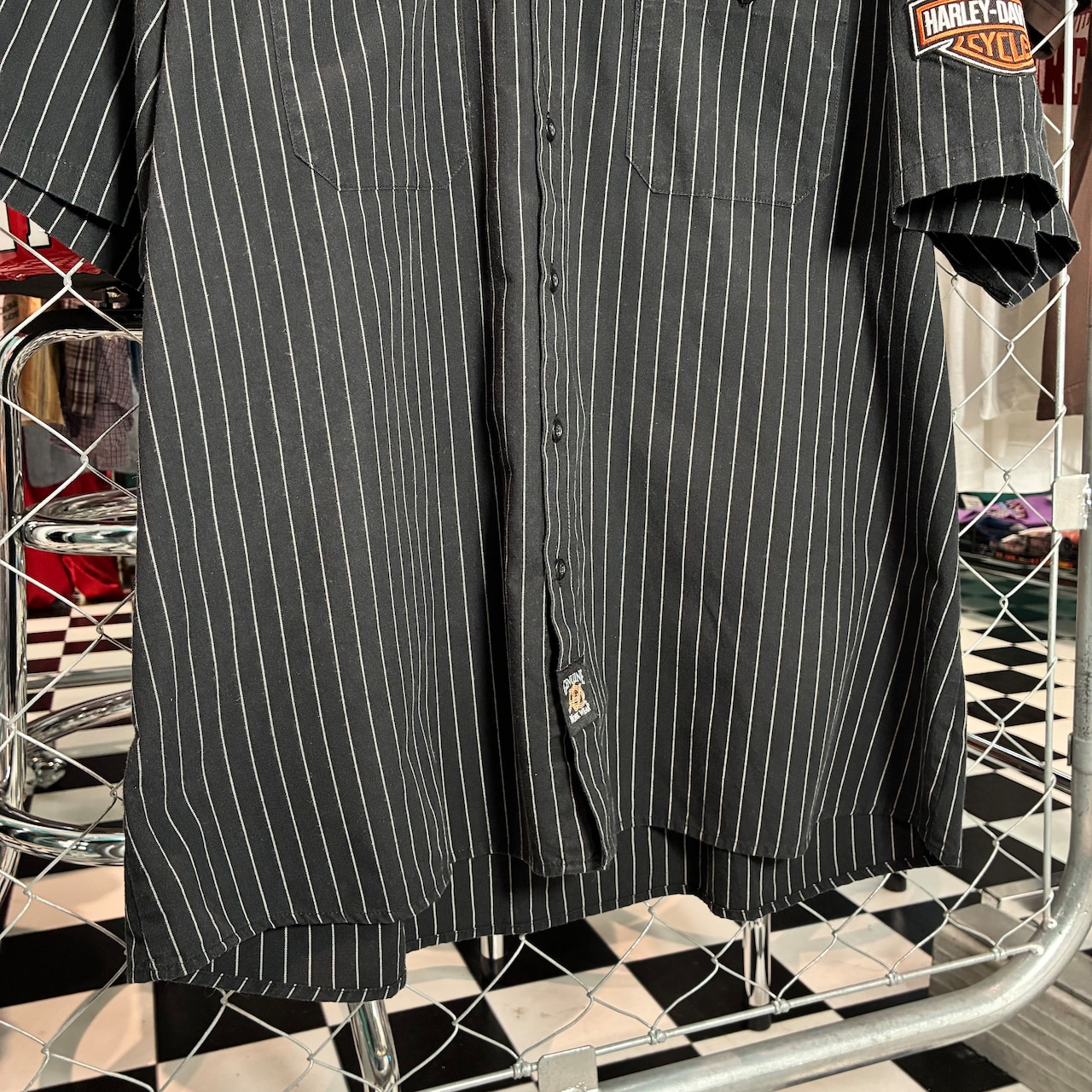 GENUINE WORK WEAR Harley-Davidson ストライプワークシャツ