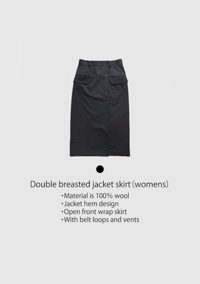 Double breasted jacket skirt