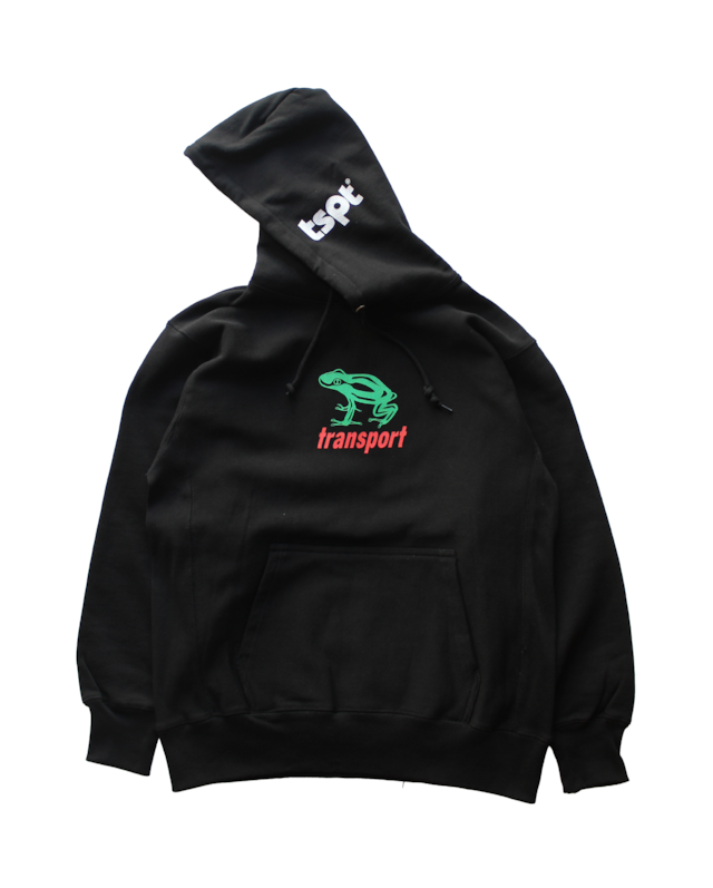 TRANSPORT FROG HOODIE BLACK