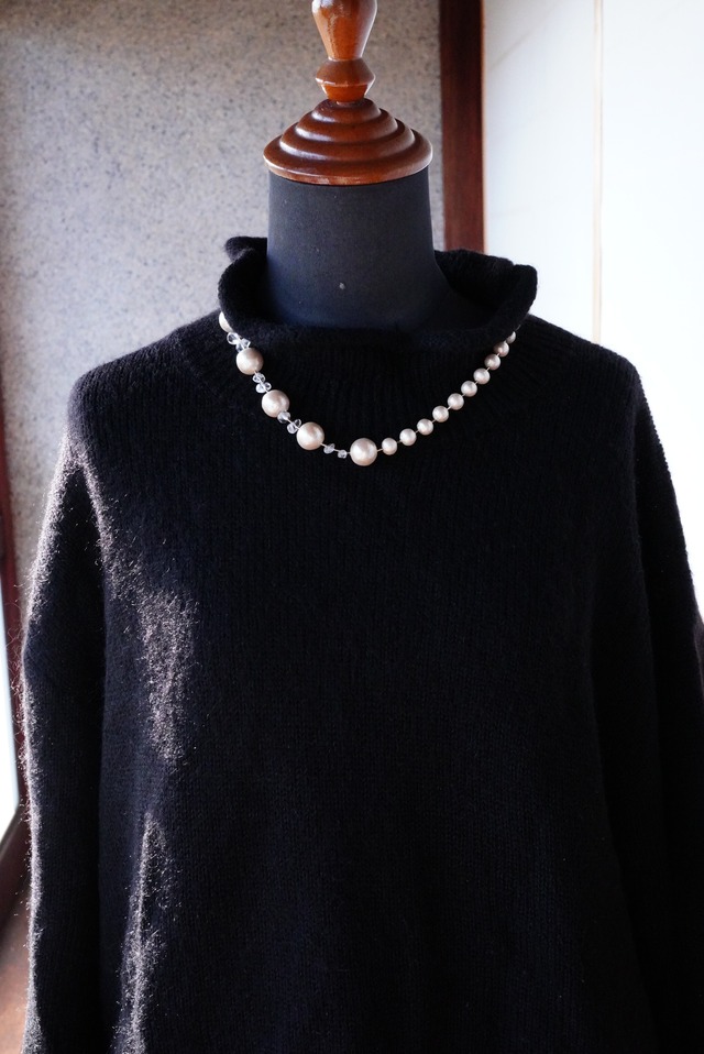 cotton quartz necklace