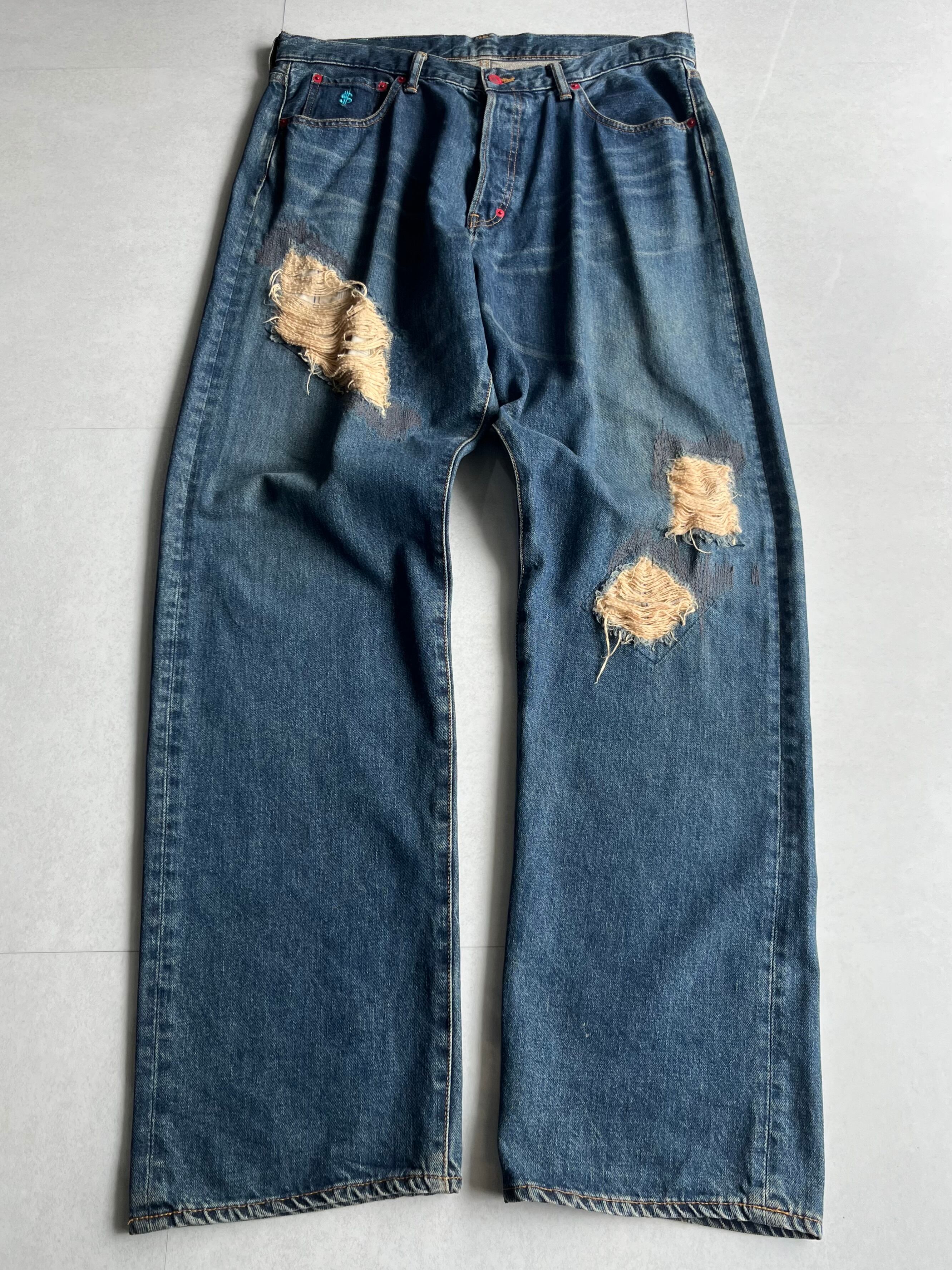 levi's 501 66 前期 モデル クラッシュ ヴィンテージ ジーンズ | PAY ID