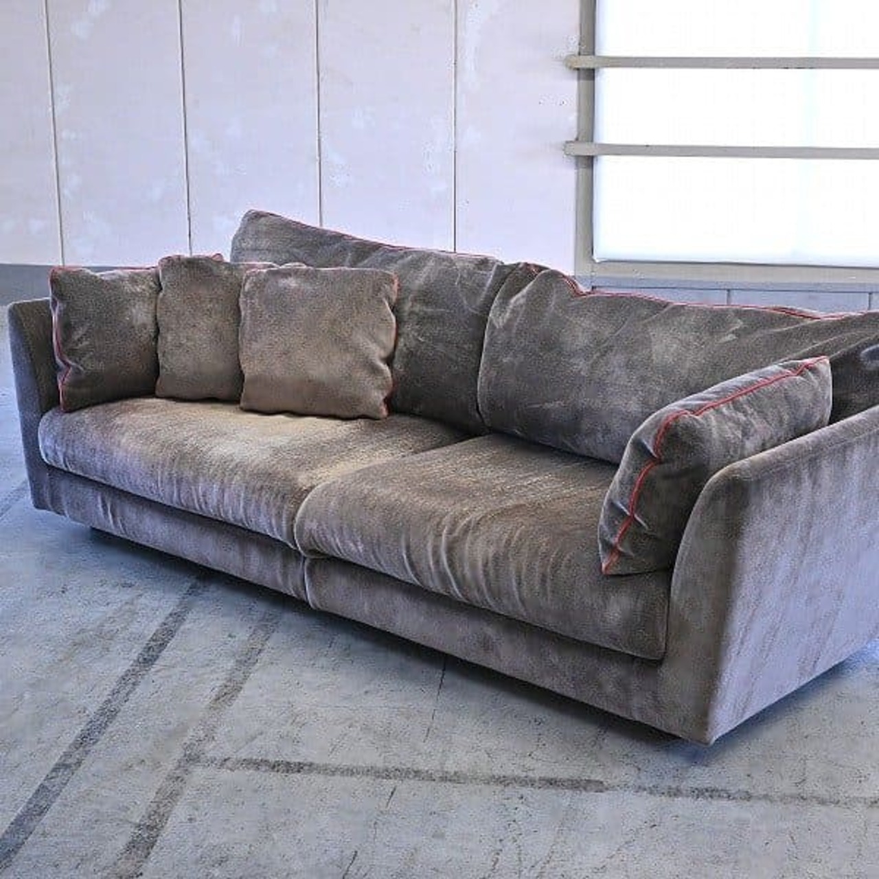 arflex/アルフレックス 70万「A-SOFA10」セパレートソファ 2点セット ワイド 4人掛け 4p リビング 布 廃盤品 モダン ダイニング カウチ【中古家具/中古インテリア/USED家具ユーズド家具/リサイクル】