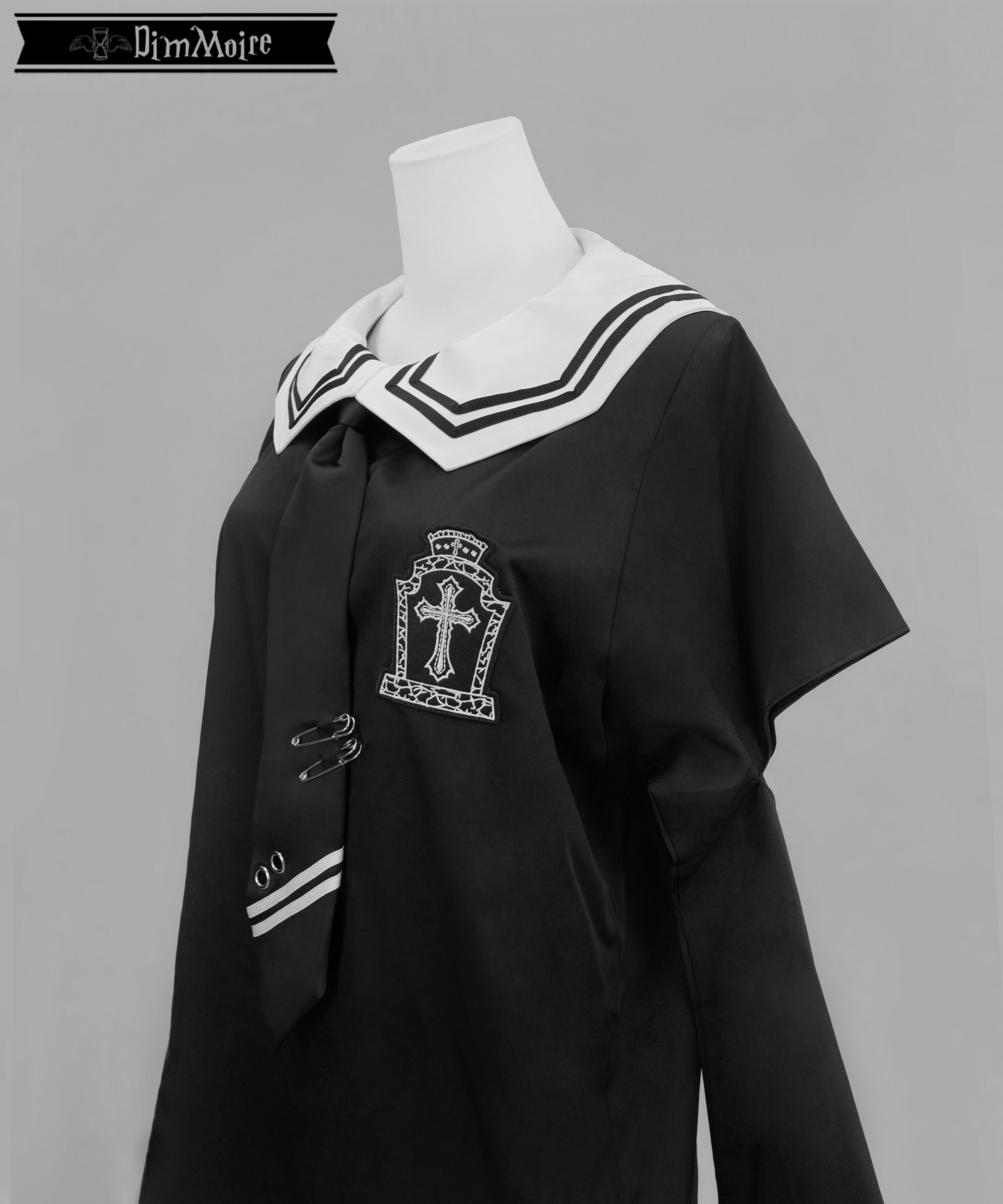 Gothicセーラーシャツ【Black】 | DimMoire
