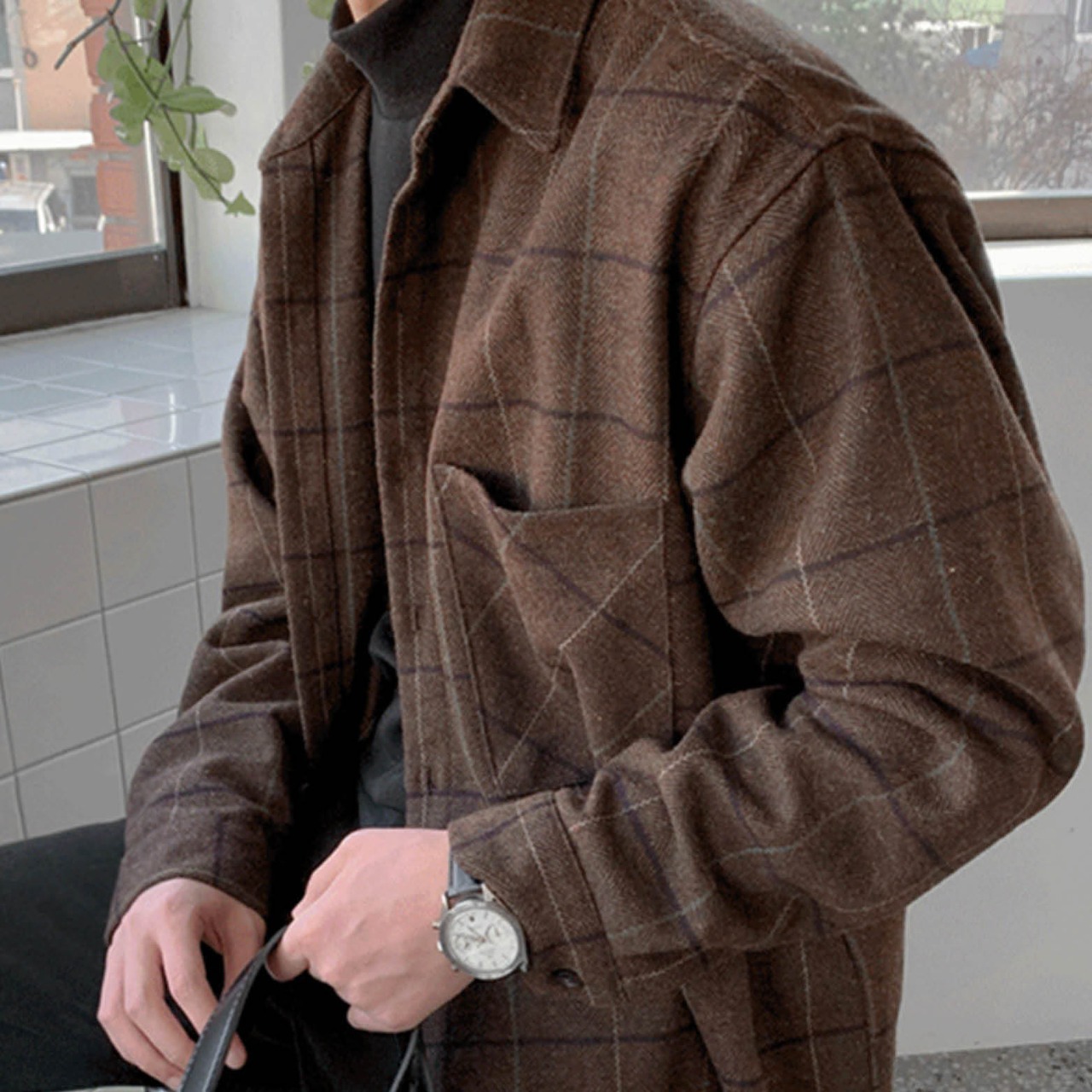 厚手チェックシャツ　MT0080006