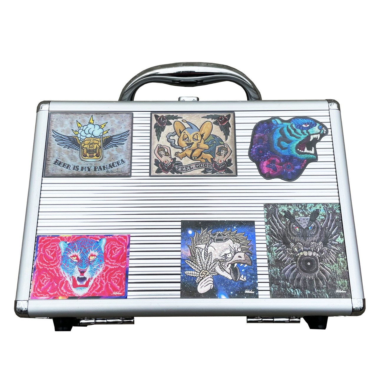 烏天狗シルバーフィルムステッカー