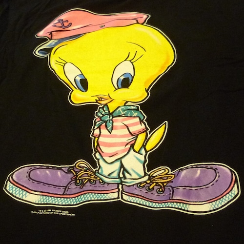 SUN SPORTSWEAR 1994年製 TWEETY キャラクターTシャツ ★【送料無料】