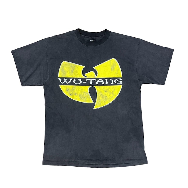 WU-TANG CLAN 1997 WU WEAR POLYGRAM BIG LOGO XL CRAZY FADED 3891