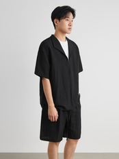 半袖+ショーツ フェイクツーピース