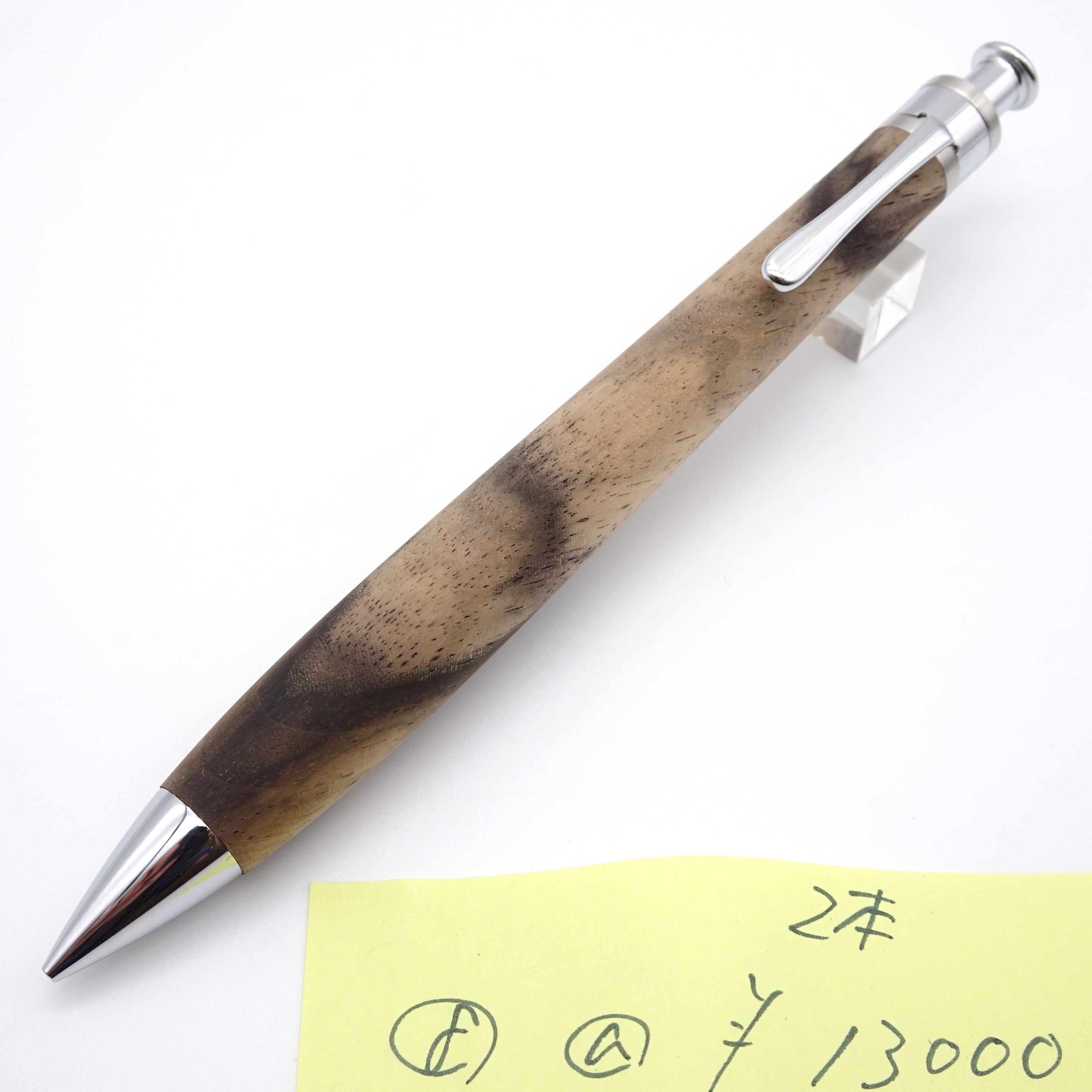 0.5mmペンシル楔 黒柿 8 | 工房 楔（せつ）