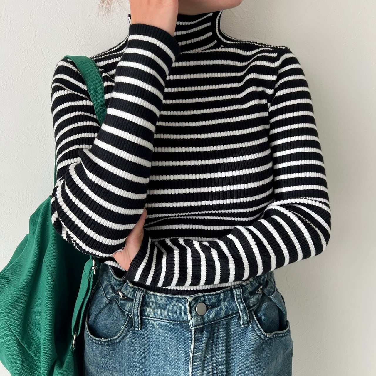 ネックデザインニットタートルネック_LN01744