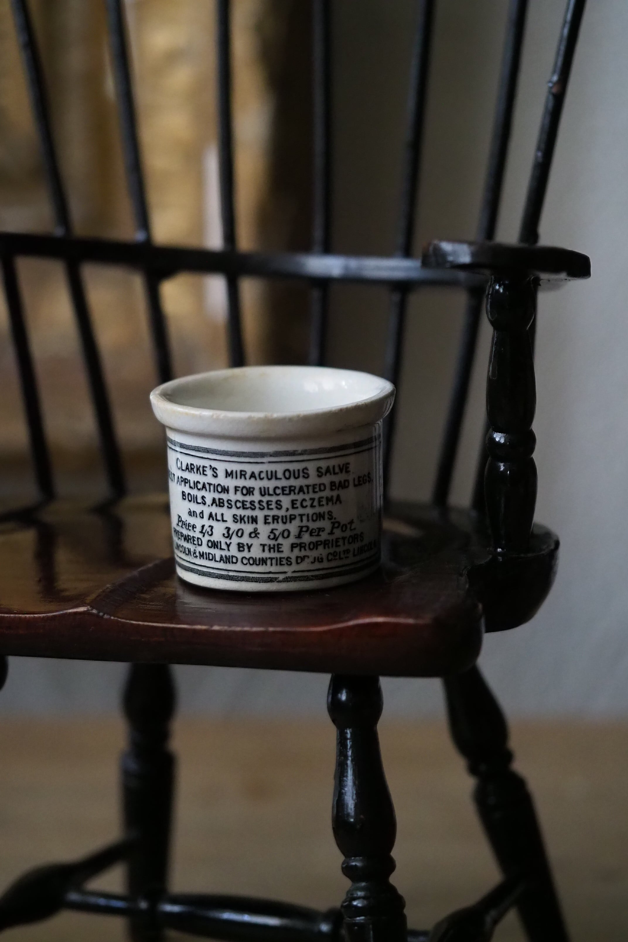 アンティークな [ 軟膏瓶 ] イギリス19世紀の軟膏壺-antique ointment pot | アンティーク