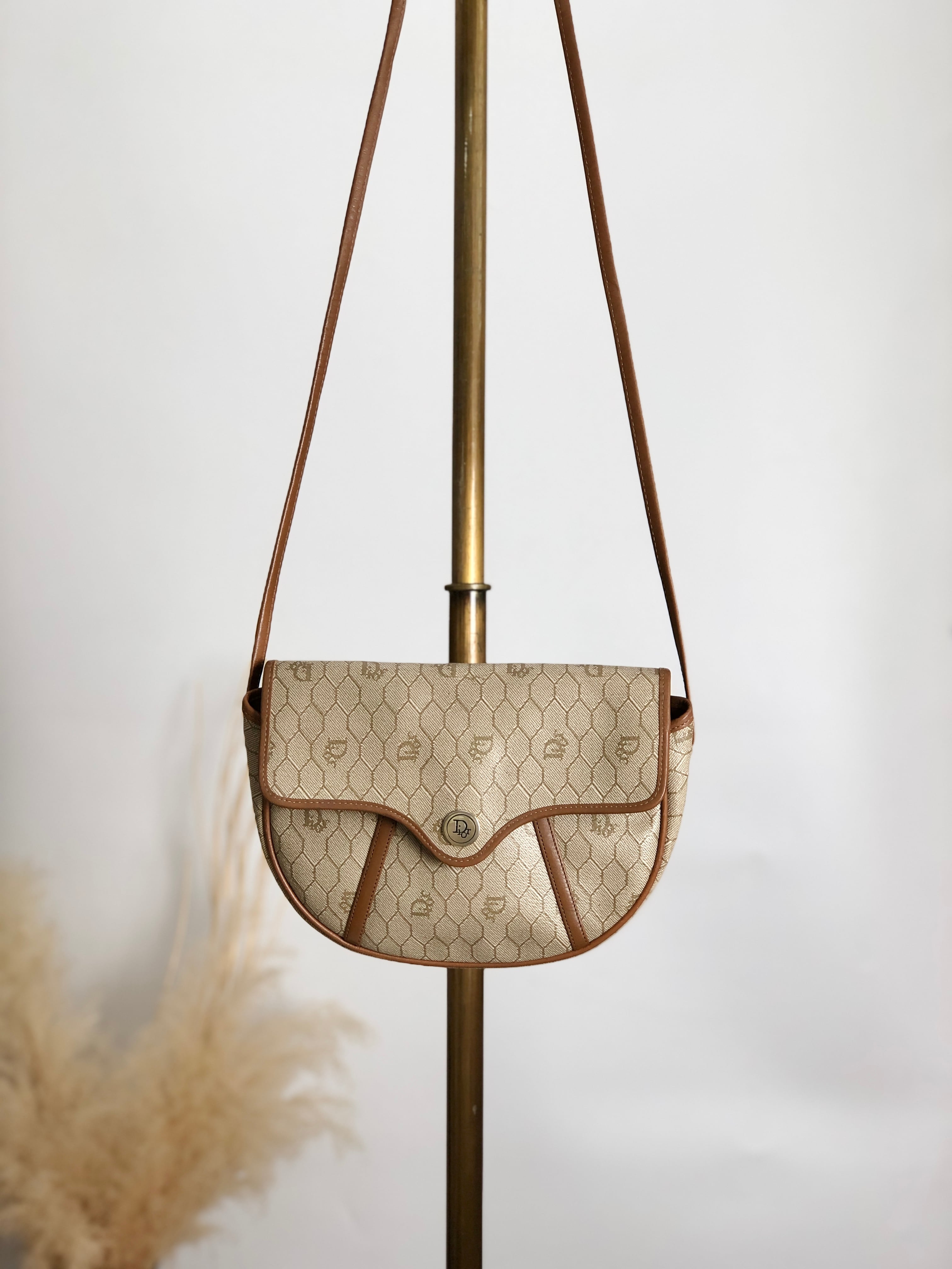Christian Dior クリスチャン ディオール ハニカム柄 ショルダー