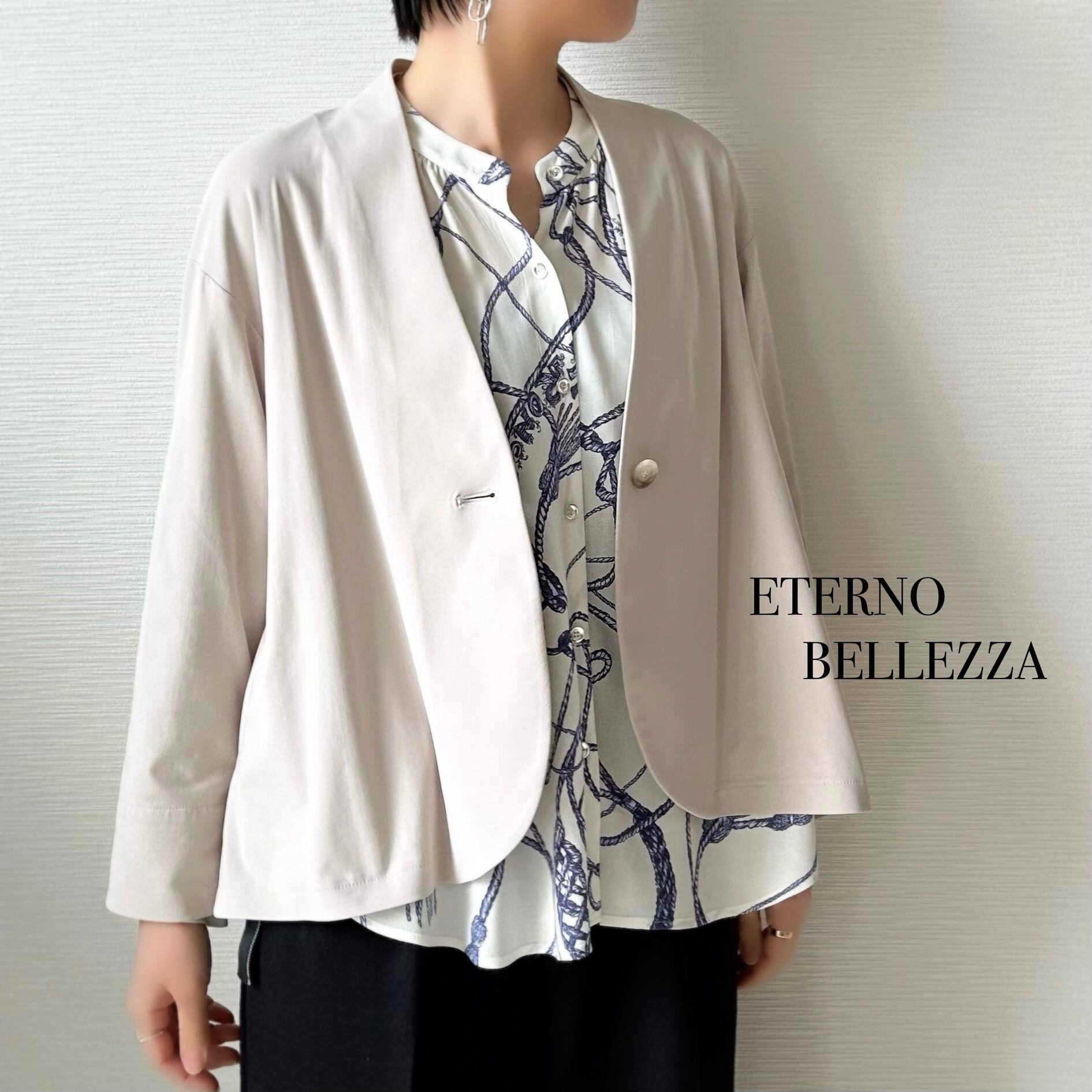 ETERNO BELLEZZA】ノーカラージャケット(413404) | FORME Base STORE