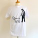 BANKSY T SHIRT - WALKING THE DOG　White