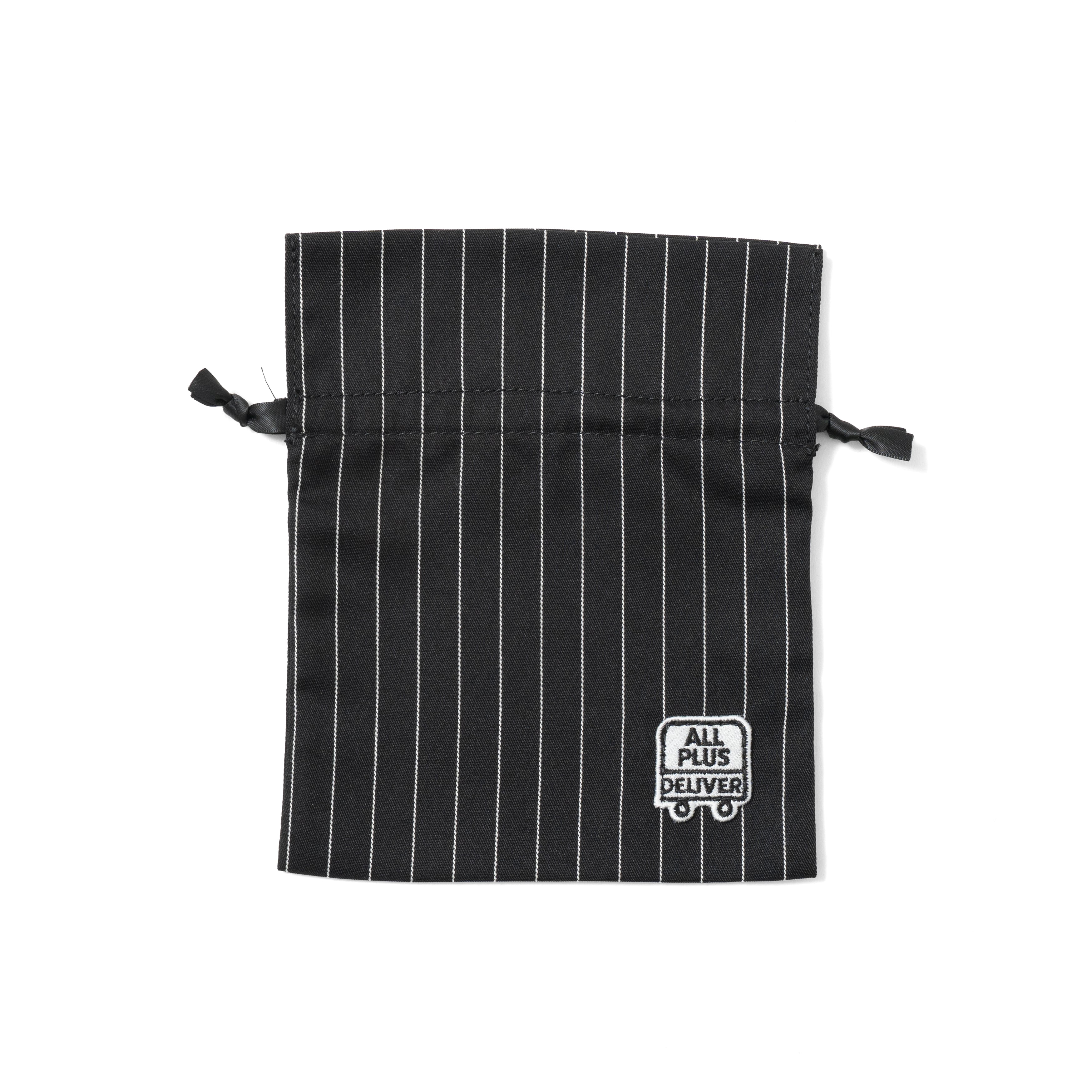 ALPSDR STRIPE LOGO PATCH POUCH / BLACK