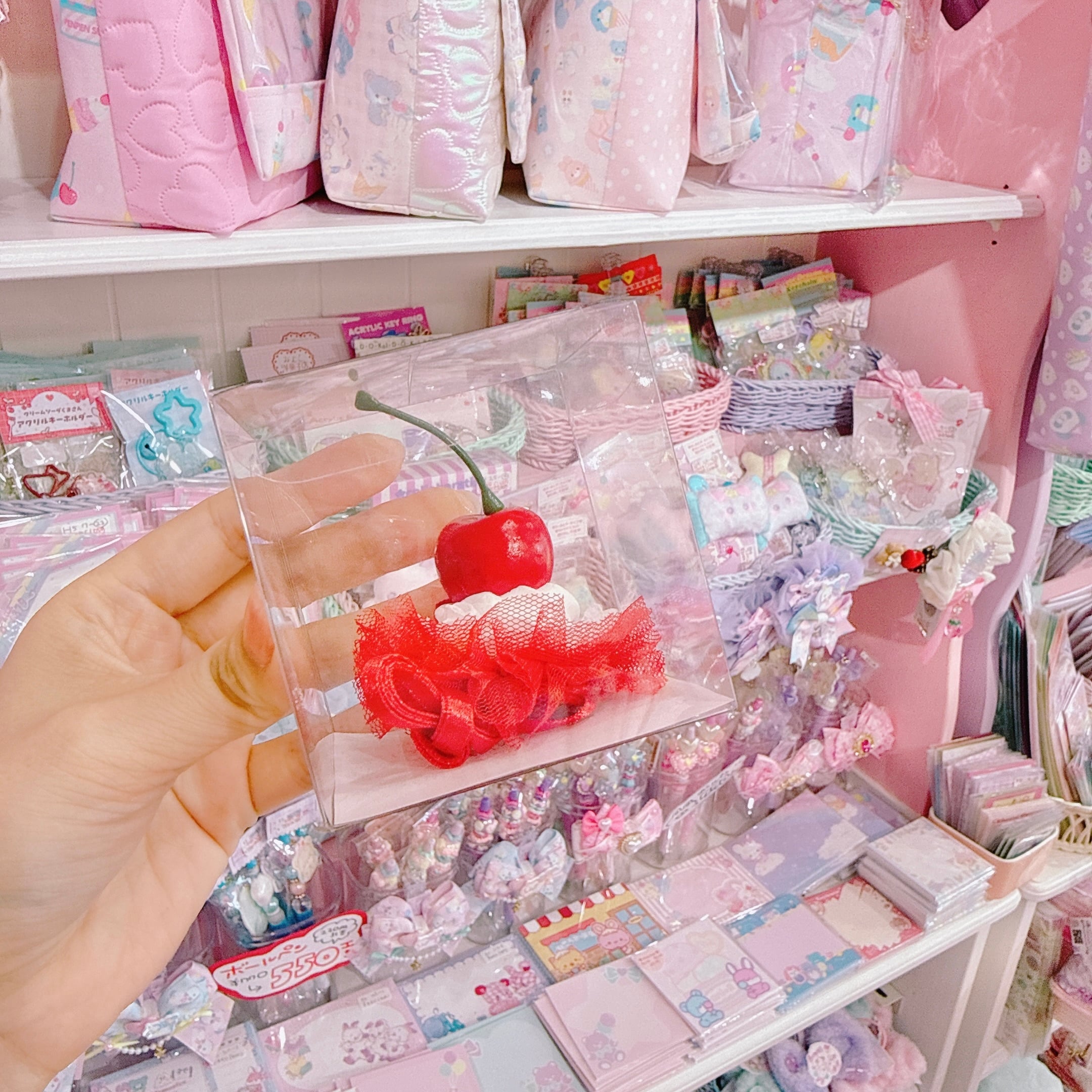 【J2】16-22ぬいぐるみ用ホイップチェリーヘッドドレス