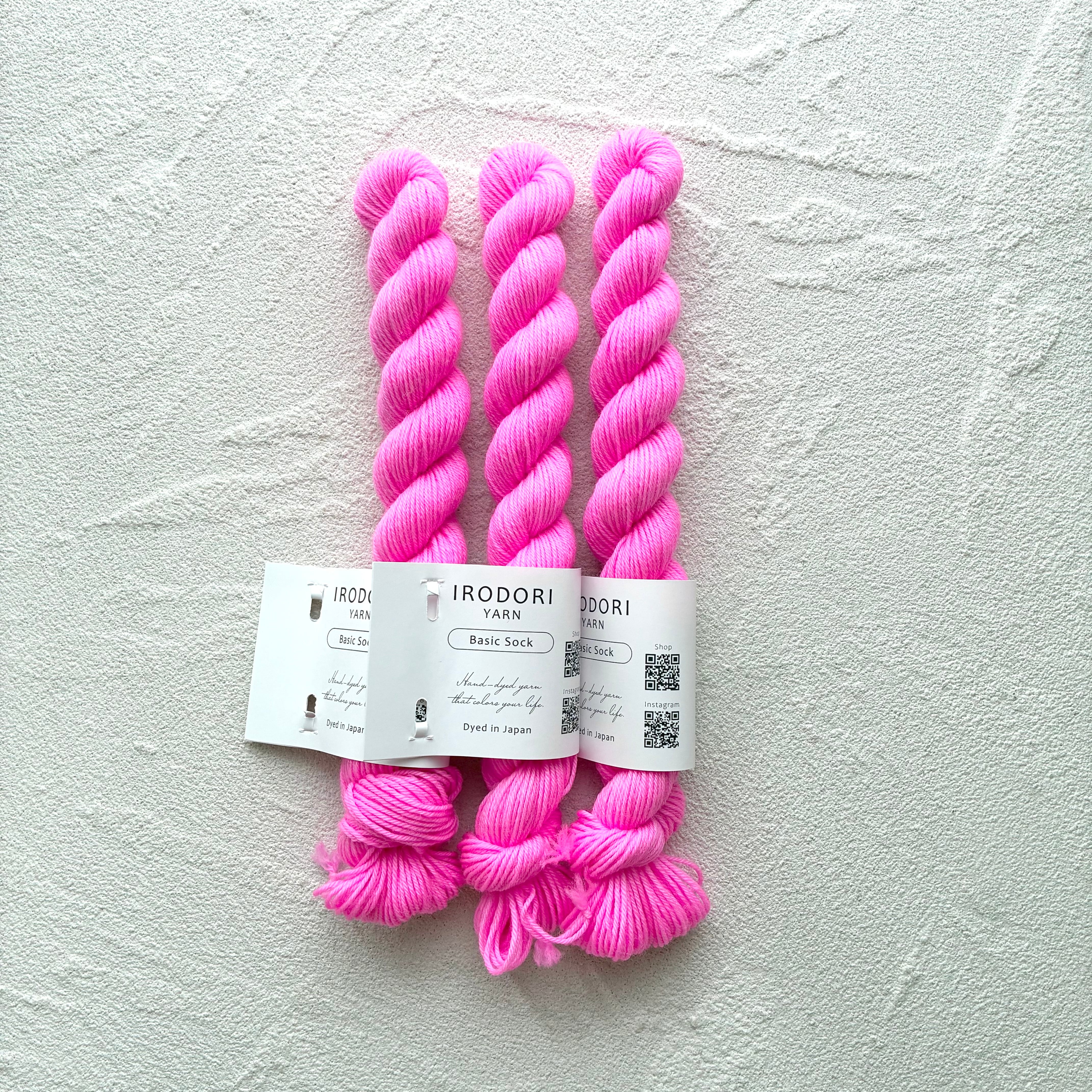 Basic Sock mini 【Neon Fuchsia】