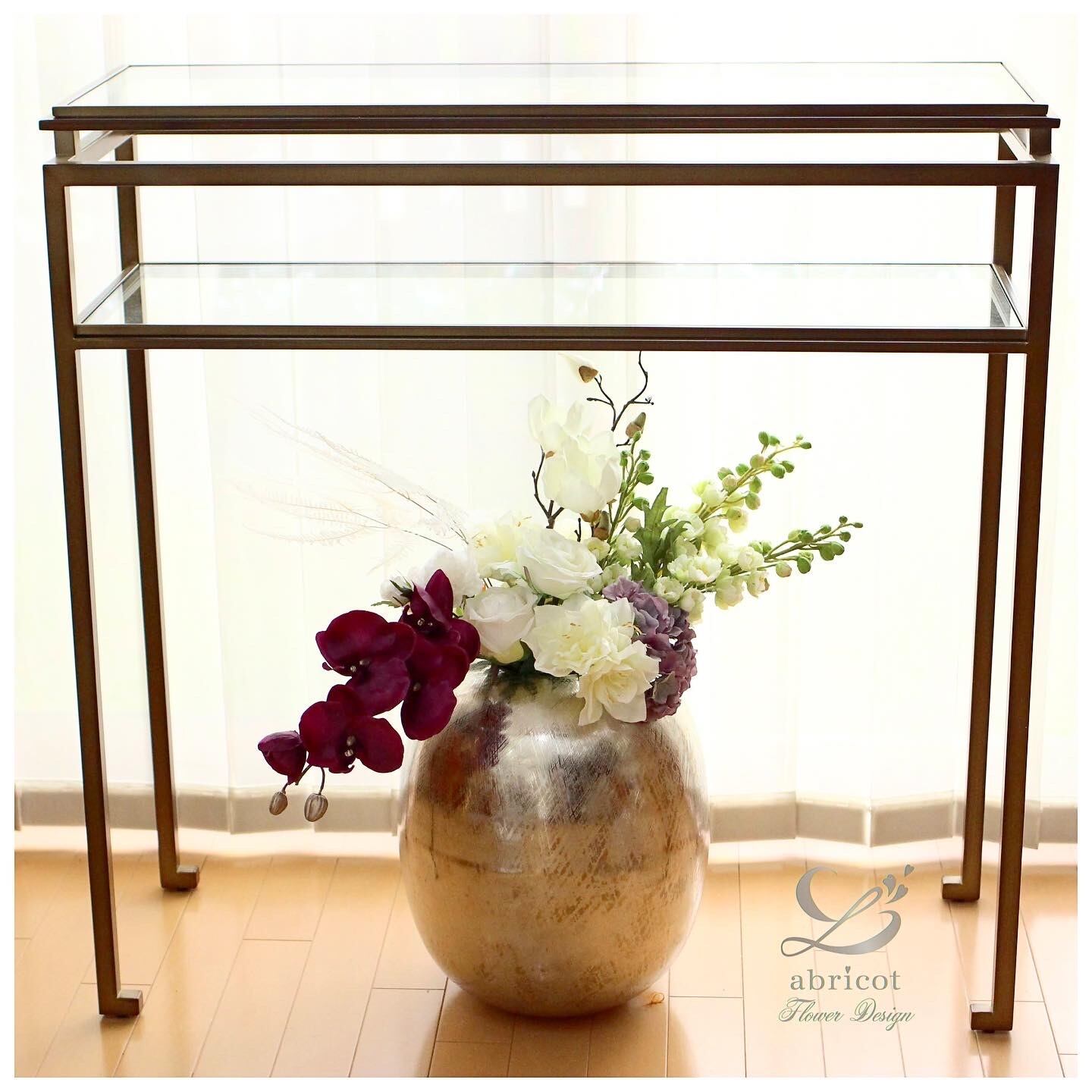 シルバーフラワーベース | 花と器のL'abricot