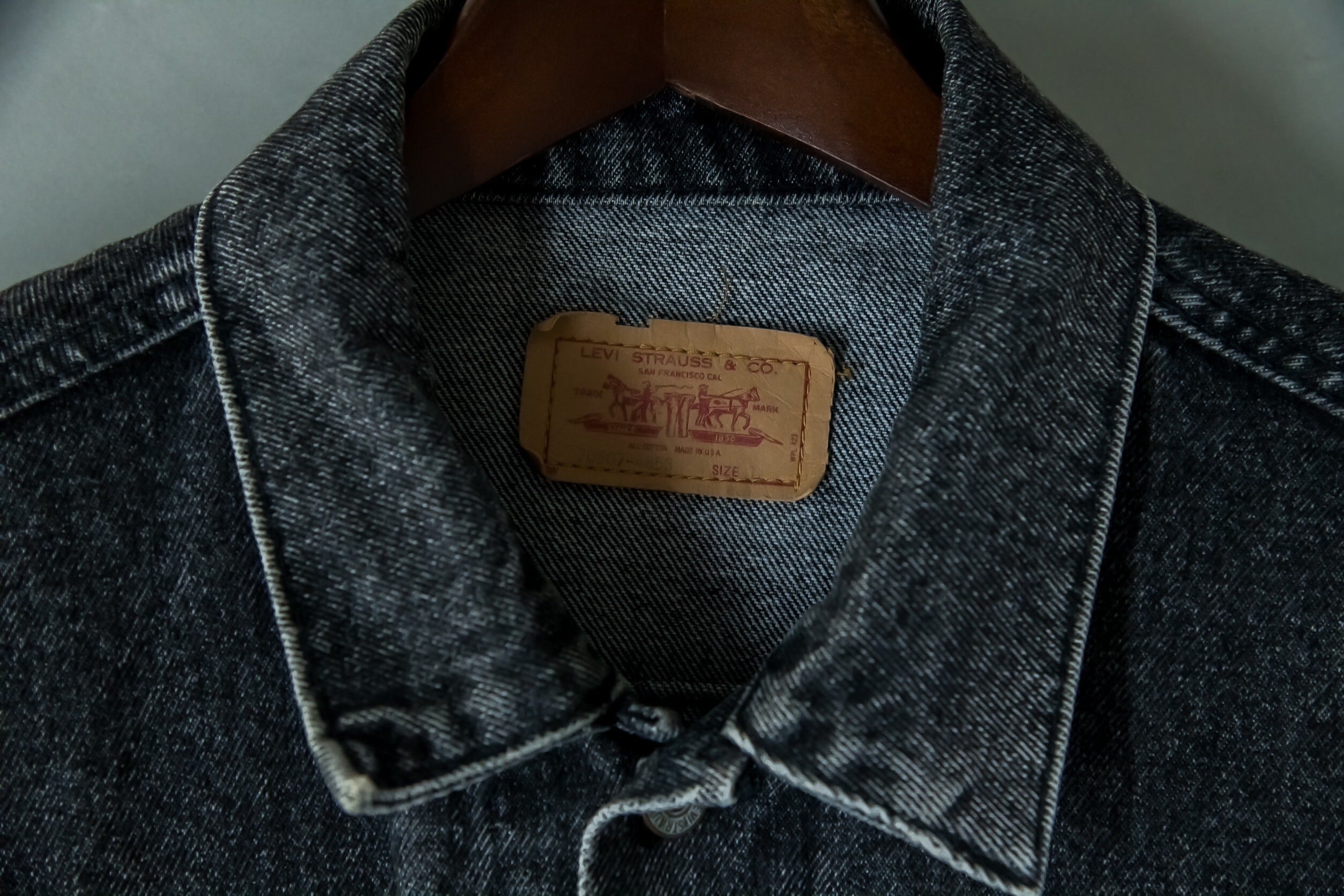 levis 70507-4858 先染めブラックデニムジャケット | NOUVEL des HIOC