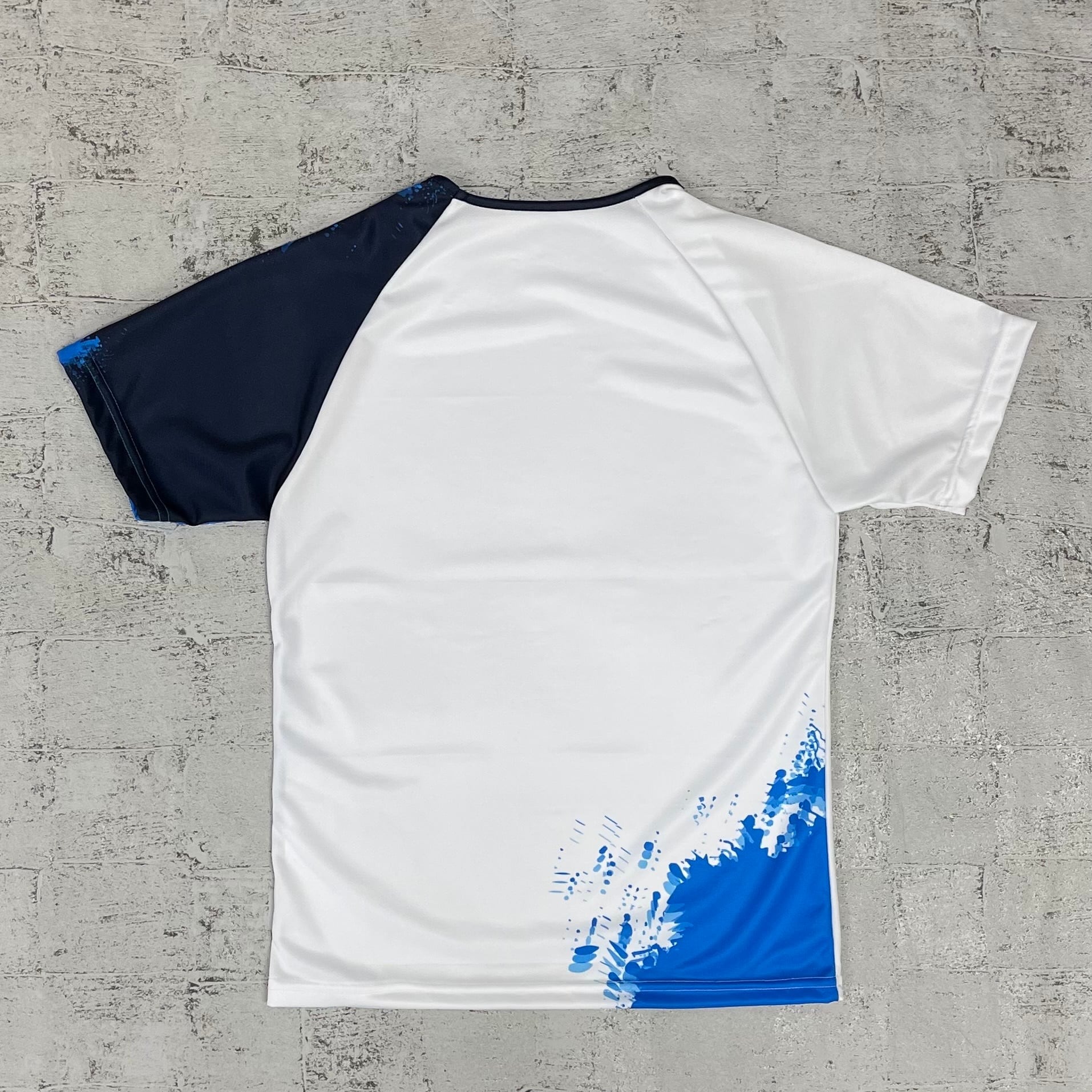 ジュニア 男子 ゲームシャツ 24JMSC（ホワイト×ブルー×ネイビー）