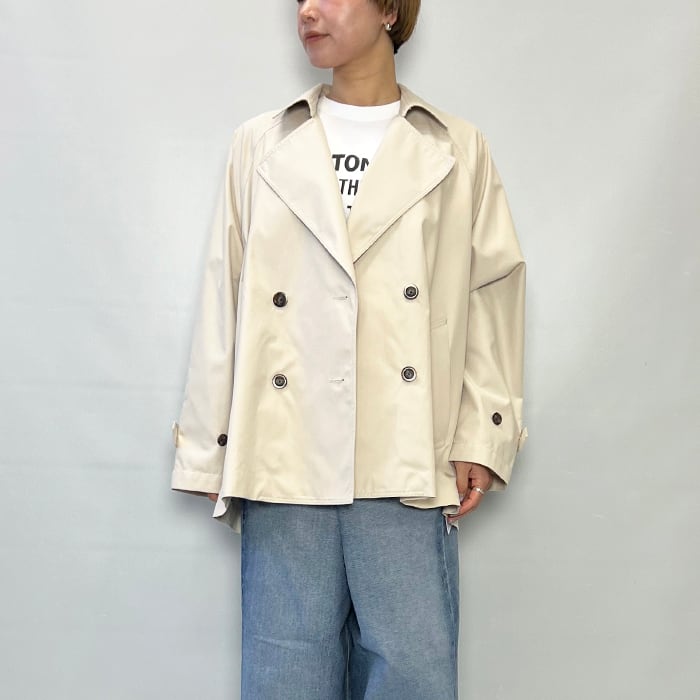 新品 2025年購入 marmors マルモア ショートトレンチ オケージョン marmors】raglan short trench coat | MICA&DEAL ONLINE STORE