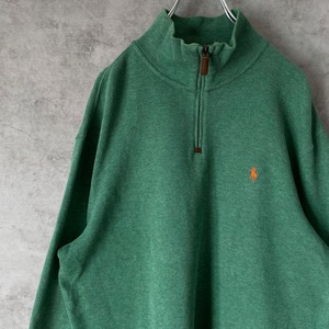 POLO Ralph Lauren halfzip sweat size L 配送B