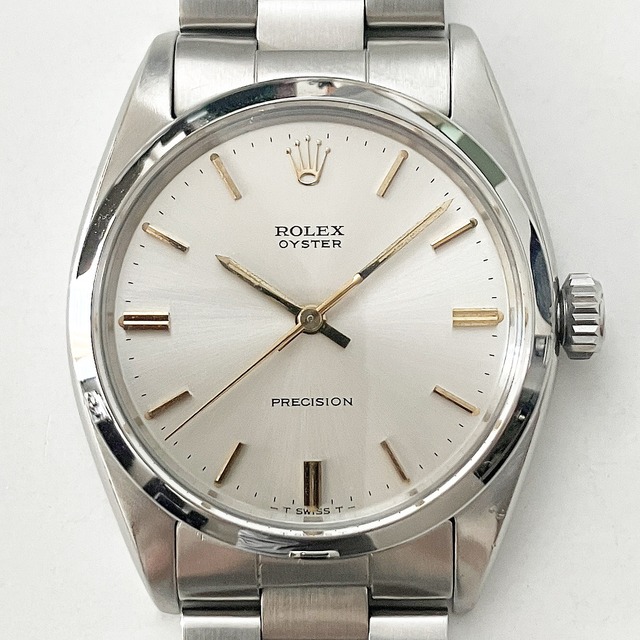 Rolex Oyster 6426 Silver Dial with Gold indices