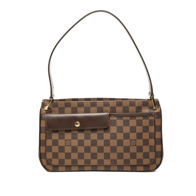 ルイ ヴィトン ダミエ オーバーニュ ワンショルダーバッグ N51129 ブラウン PVC レザー レディース LOUIS VUITTON 【中古】