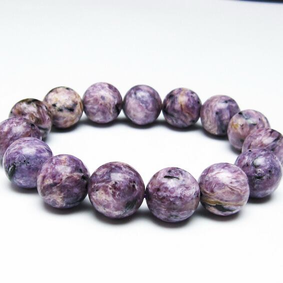 チャロアイト ブレスレット 15mm 一点物  おまかせ便 111-32084