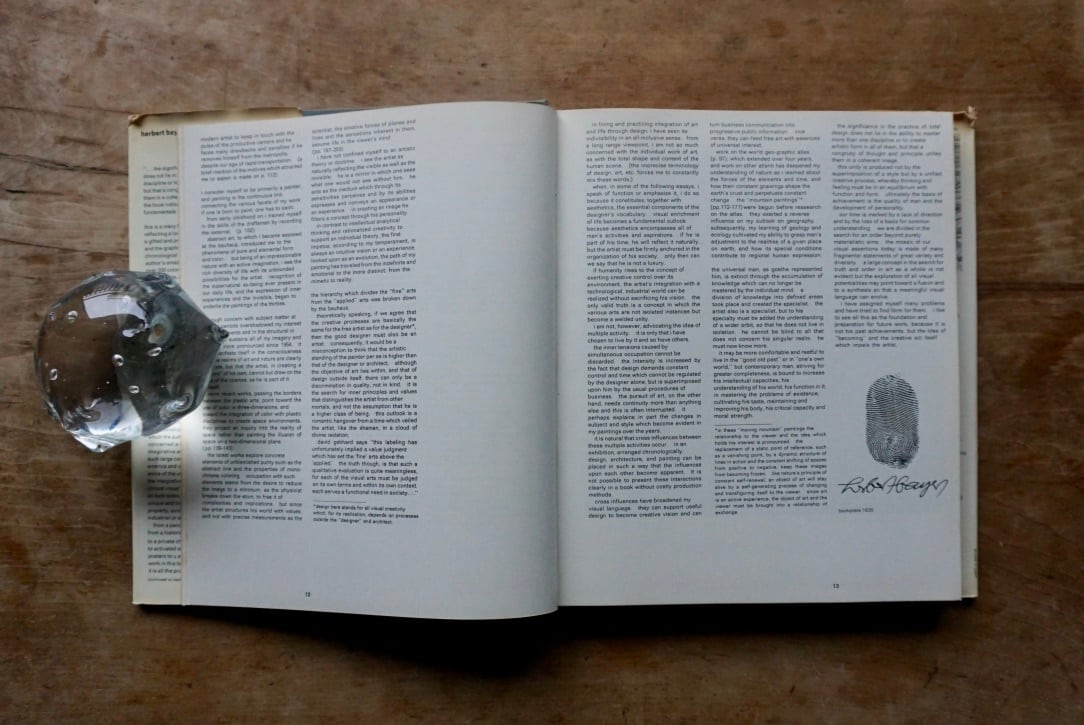 絶版洋古書・サイン入り】ヘルベルト・バイヤー Herbert Bayer Visual