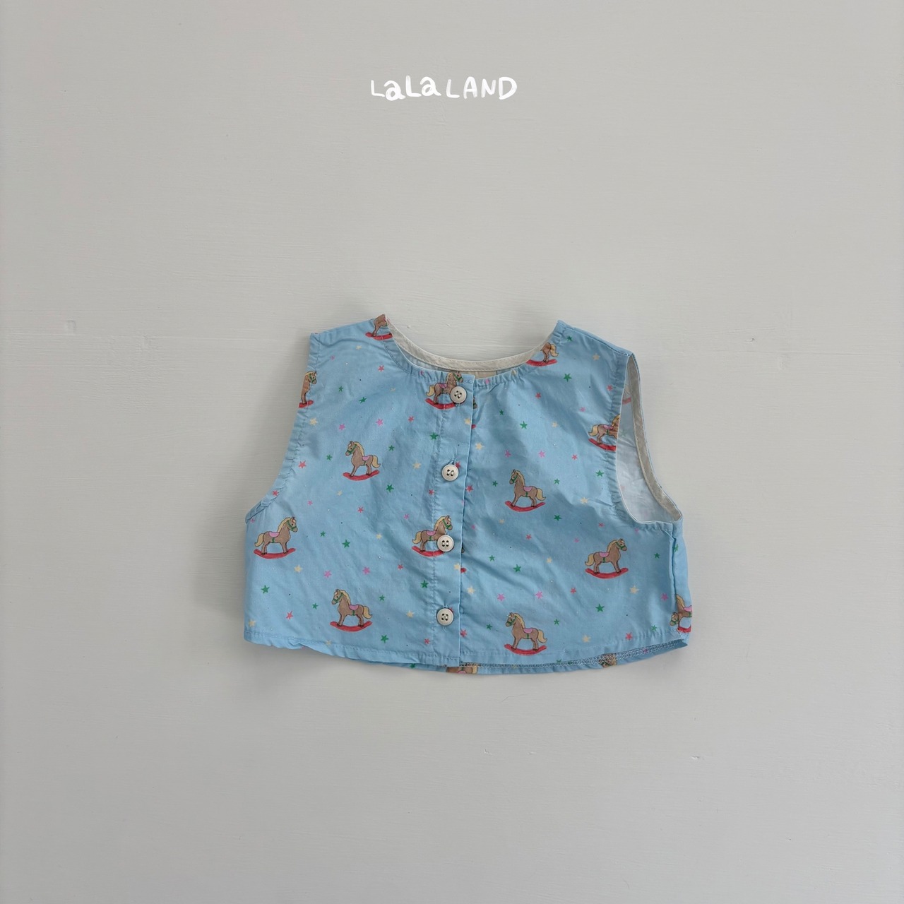 【取寄/韓国直送】LALALAND 26/SM （Baby）イラストノースリーブブラン｜夏服｜韓国子供服