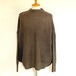 Super Big Crew Neck Knit　Moku Brown