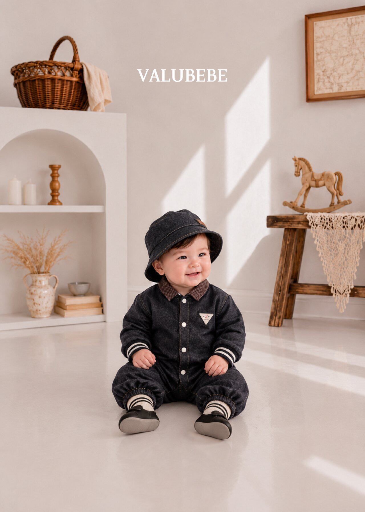 送料無料【予約】/ ベーシックラインソックス(3足セット) / valubebe
