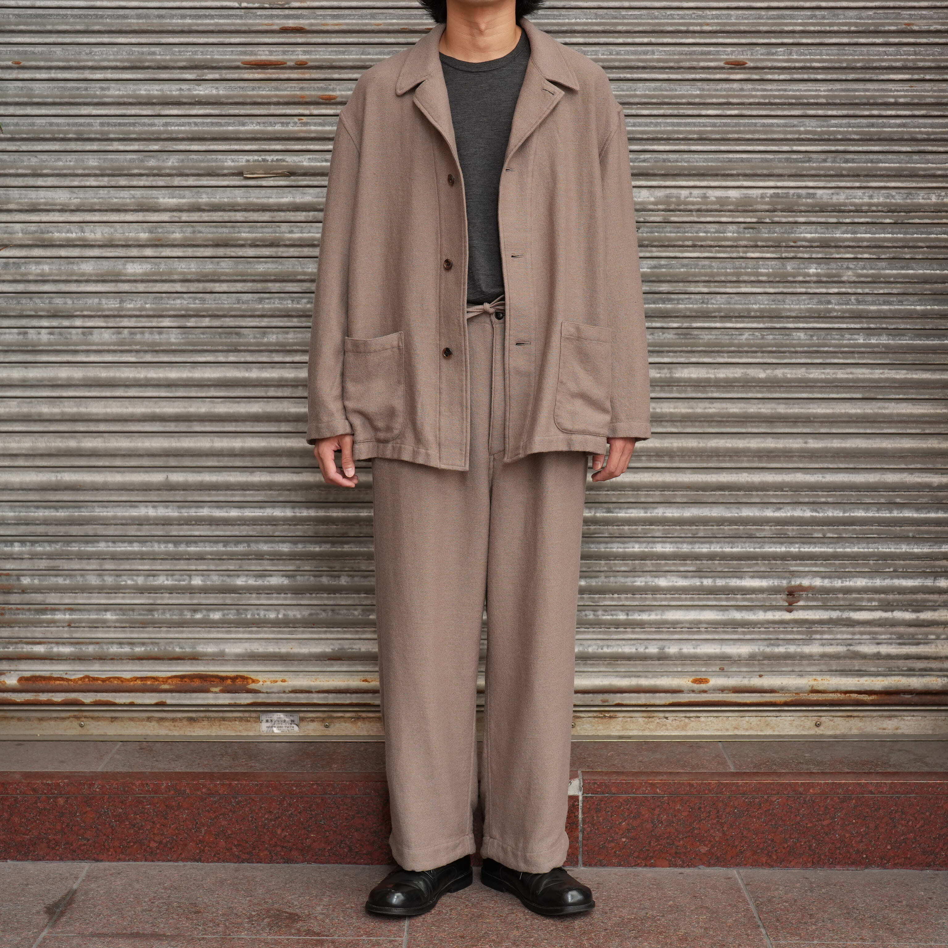 HERILL(へリル) 26AW "Cashmerelinen Workjacket"&Cashmerelinen Workpants"【セットアップ販売】-Beige-