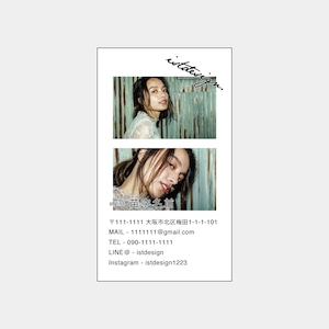 No.016_デザインテンプレート名刺_Mini Size