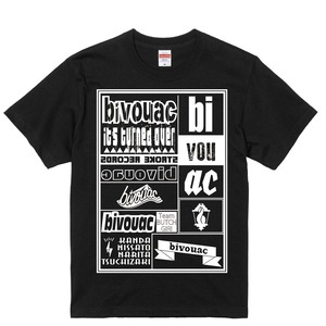 bivouac リバイバルTシャツ (ブラック×ホワイト)サイズXXXL