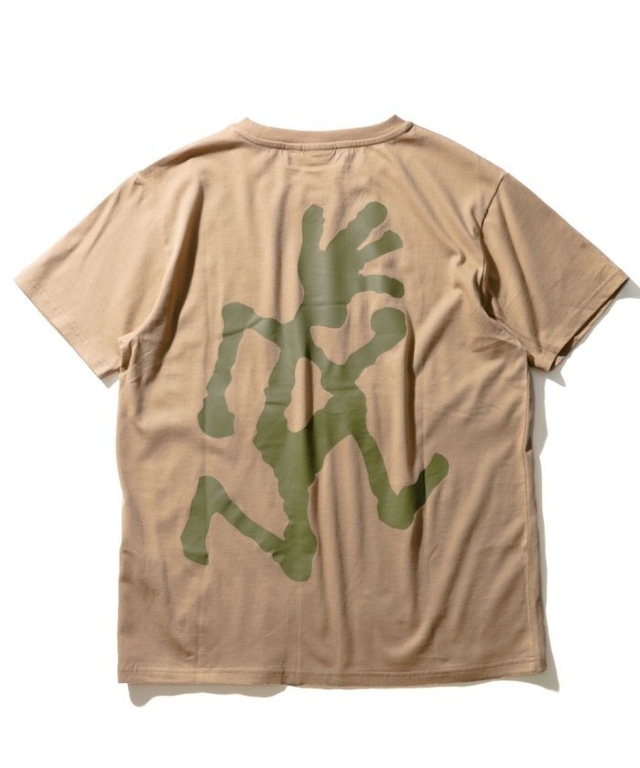 GRAMICCI (グラミチ) BIG RUNNINGMAN T (ビッグランニングマンTシャツ) バックプリントTシャツ ベージュ GUT-20S063