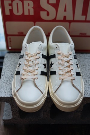 CONVERSE " STAR&BARS US LEATHER " WHT/BLK